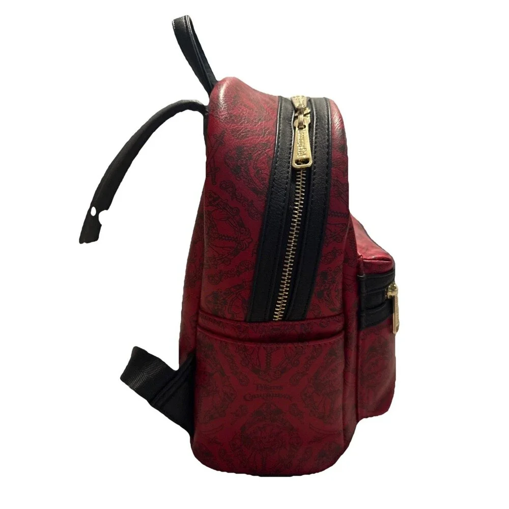 RARE Loungefly Disney Parks Exclusive Pirates Of The Caribbean Red Mini Backpack